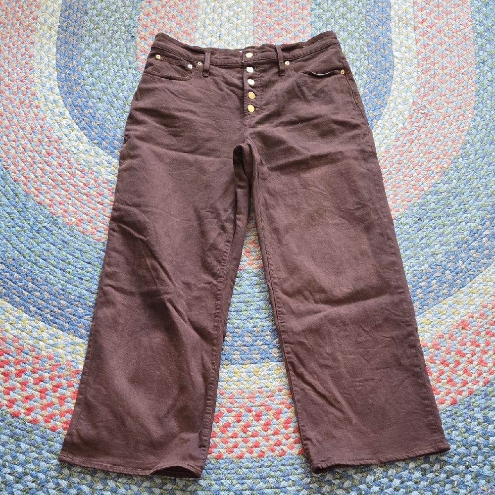 Madewell Chocolate Brown The Perfect Vintage Wide-leg Jeans